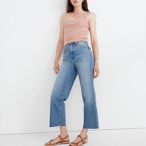 Madewell  wide-leg crop Jeans